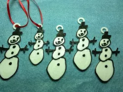 Snowman Ornament - Hand Drawn Teacher Gift