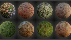 Stylized Forest Bog Materials Texture