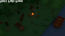 Survival Pack Lowpoly WhitePillsPack 3D model