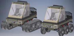 Suspended 6x6 Amphibious (Wader) ATV