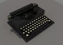 typewriter 3D model