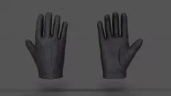 VR Hands - Leather Glove Low-poly  3D model