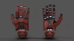 VR Hands - Robot Hand Low-poly  3D model