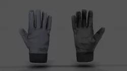 VR Hands - Winter Gloves Low-poly  3D model