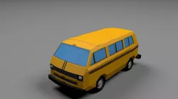 VW Van low poly Low-poly  3D model