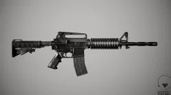 Wepon Gun M4A1 Low-poly  3D model