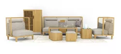 Zens lifestyle Set Sofa Table Armchir 3D model