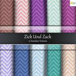 Zick und Zack Fabrics Seamless Textures Set Texture