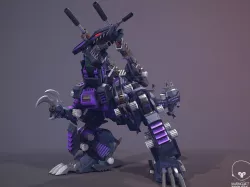 Zoid Genosaurer model 3D PBR  3D model