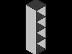 1x4 ikea shelving (kallax)