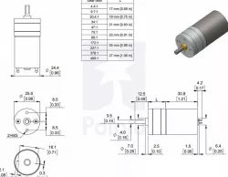 4.4:1 2250 rpm motor