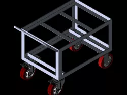 4 caster wheel bin keeping trolley