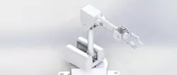 6 serbestlik dereceli robot tasarımı / 6 DoF robot arm design