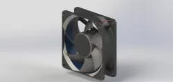 80mm Computer Case Fan for flow simulation analysis