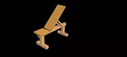 Adjustable weight training bench