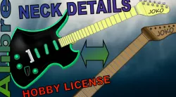 Alibre Guitar Neck Detail