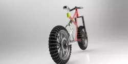 bi-cycle prototype with modified wheels