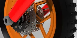 bike \ motor cycle rear wheel assmbly