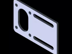 Brushed geared motor adapter/mount