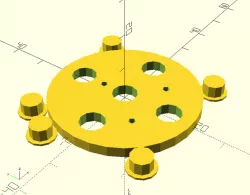 Button panel circular