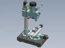 CNC mill with quick tool changer