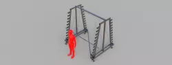 Coil rack for storing rolls
