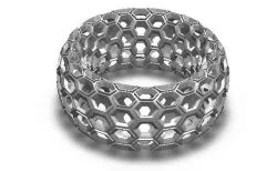 Complex Honeycomb Pattern on Toroid Ring