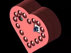 Corazón Led PCB