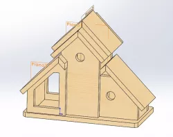 COUNTRY COTTAGE BIRDHOUSE