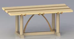 Craftsman Style Dining Table