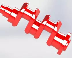 Crank shaft model.