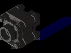 Create & Edit Exploded View of Ball Valve in Creo