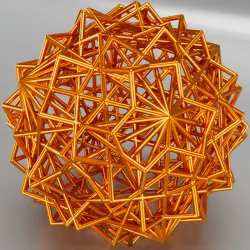 Cube derived pipe frame shape 2