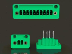 DEGSON 15CDG 3.81mm Panel mount, Screw locking, pluggable terminal block