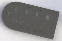 Drill Gauge Plate