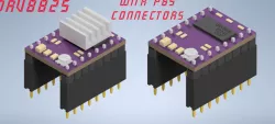 DRV8825 with PBS-8 connectors (with and without radiator)