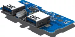 Dual Micro USB 3.7V to 5V 2A Boost Mobile Power Bank - Charging Module