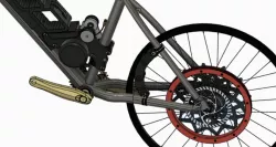 Electric bike with 3D printed parts