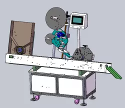 Full-automatic horizontal round bottle labeling machine