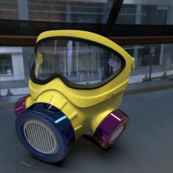 Pink Gas Mask – 6 underground – 3Demon - 3D print models download