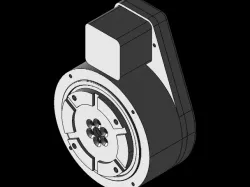 Harmonic drive reducer with stepper motor or BLDC motor