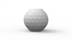 Hexagonal tessellation on a sphere