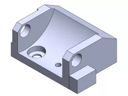 Hinge block Solidworks Basic Tutorial for Beginners ! Solidworks Training Exercises - 10