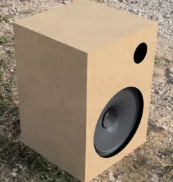 Jensen J12W Subwoofer "Best Bass Performance/Medium Enclosure" Ported Box Reference Design