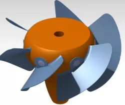 Keplan Turbine 3D Model