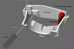 Lamborghini Reventon fuel door