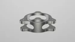 Lightened titanium flange