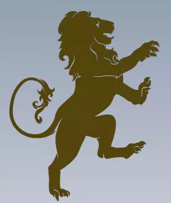 Lion cutout