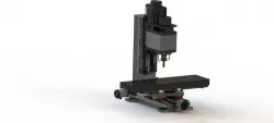 mini cnc mill with cutom bt30 spindle