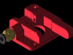 Mk8 Extruder - Extrusor MK8 Rojo